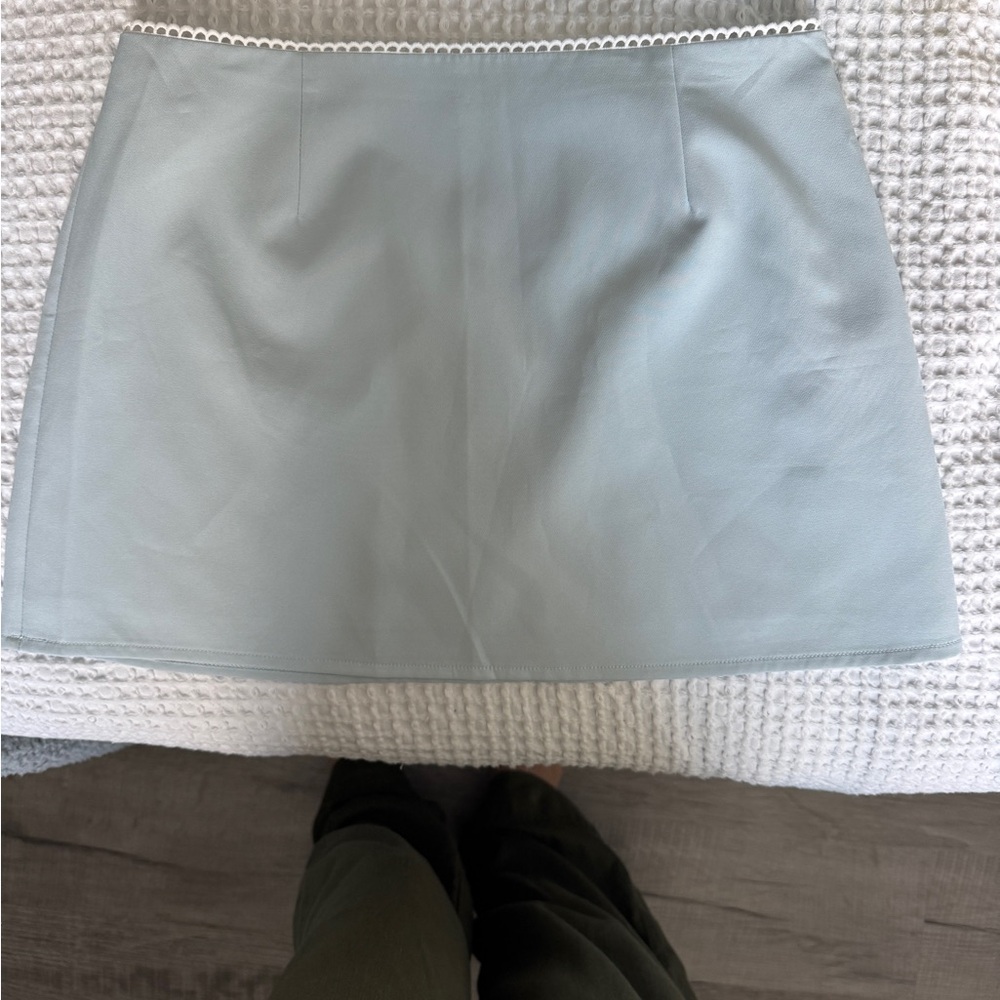 White fox Light Blue Women's Skirt